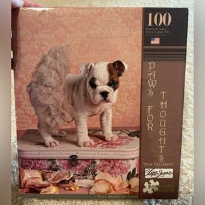 New Kid’s Paws for Thoughts Dogs Pink Ballerina 100 Piece 9"x12" Puzzle Ages 6+